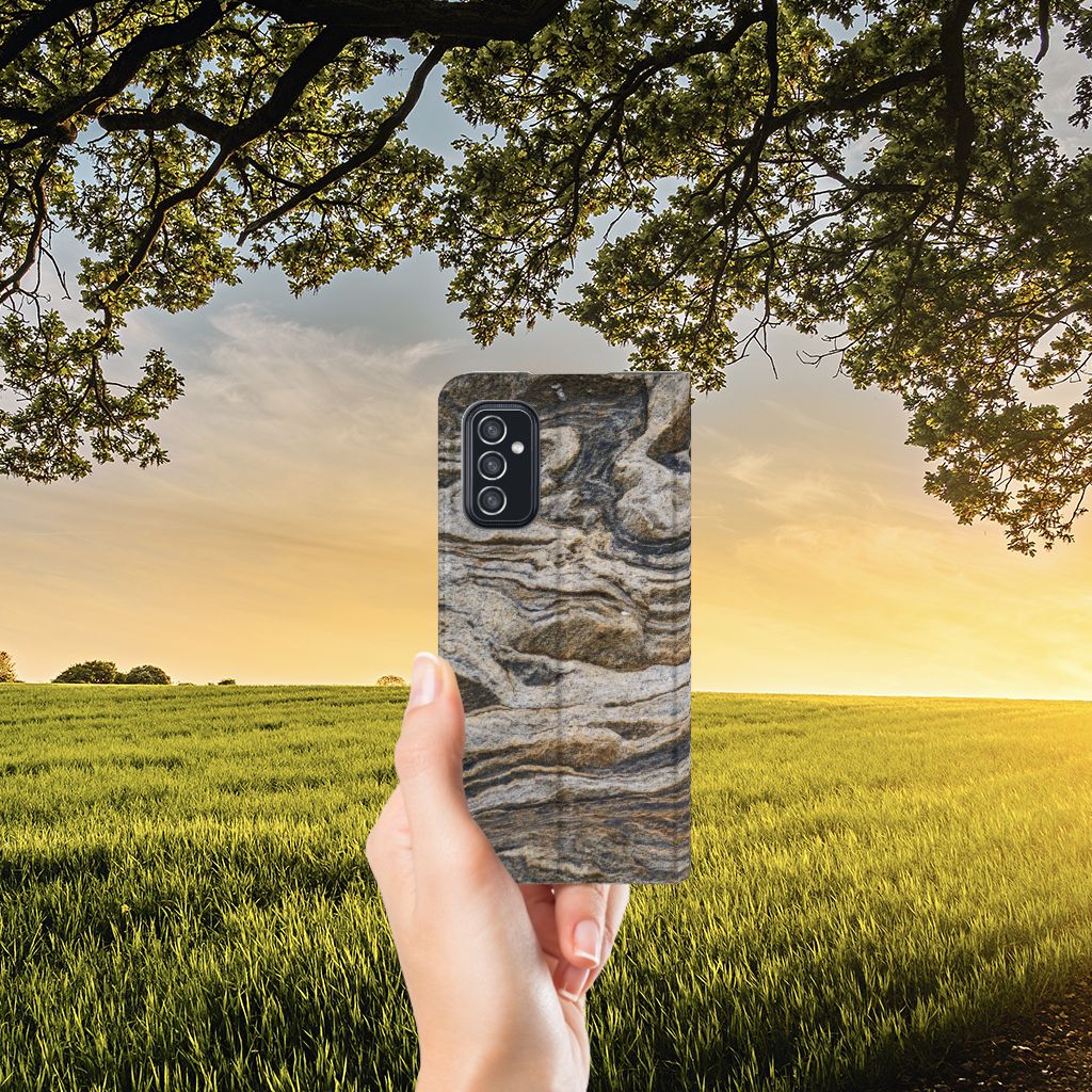Samsung Galaxy M52 Standcase Steen - B2C Telecom