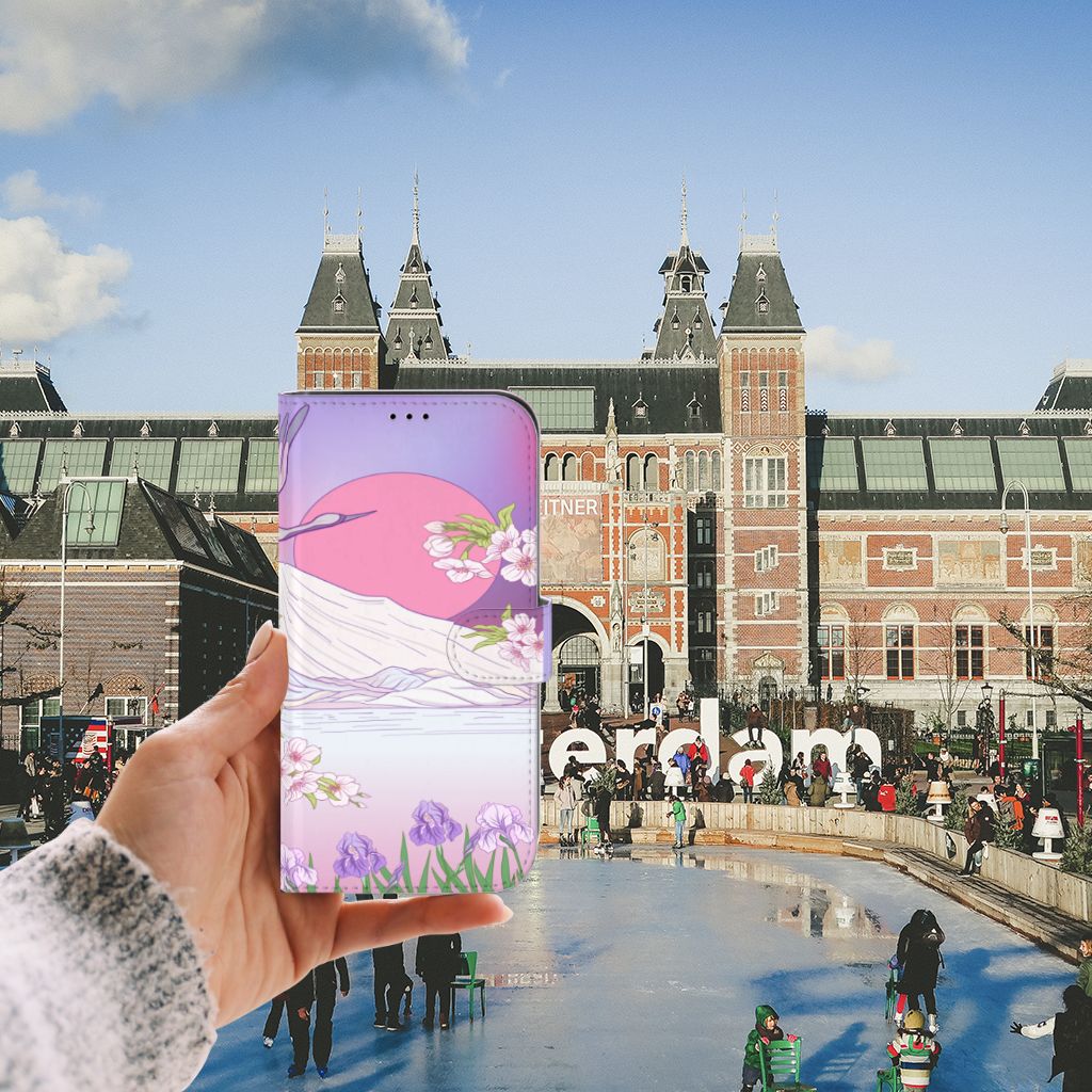 iPhone 13 Pro Max Telefoonhoesje met Pasjes Bird Flying