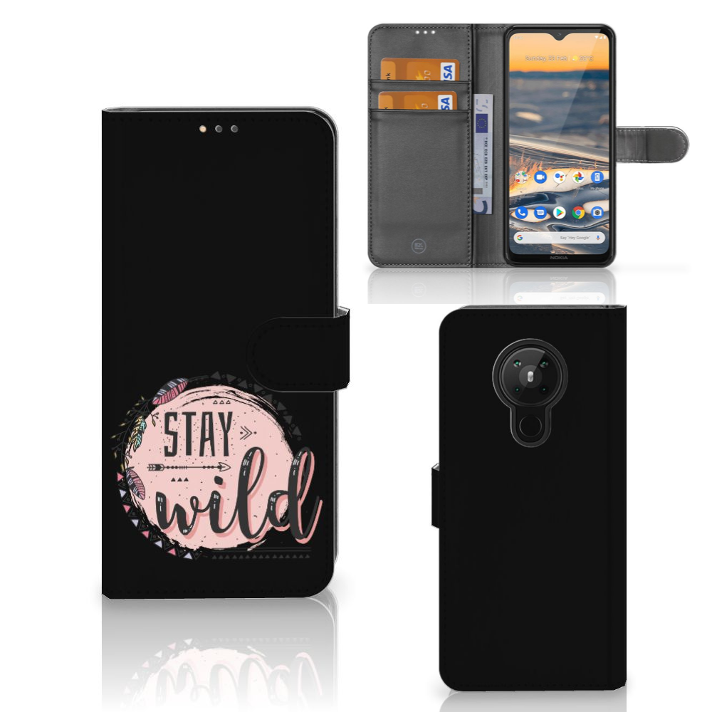 Nokia 5.3 Leuk Hoesje Boho Stay Wild