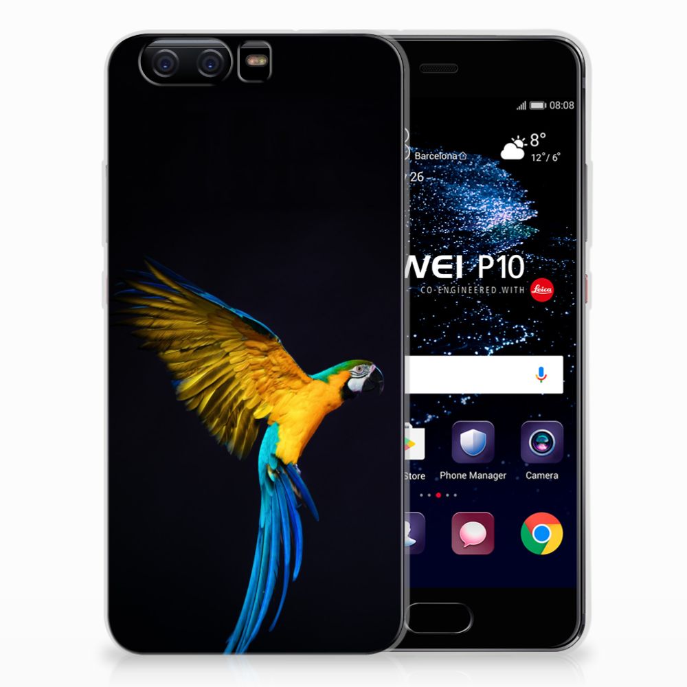 Huawei P10 TPU Hoesje Papegaai