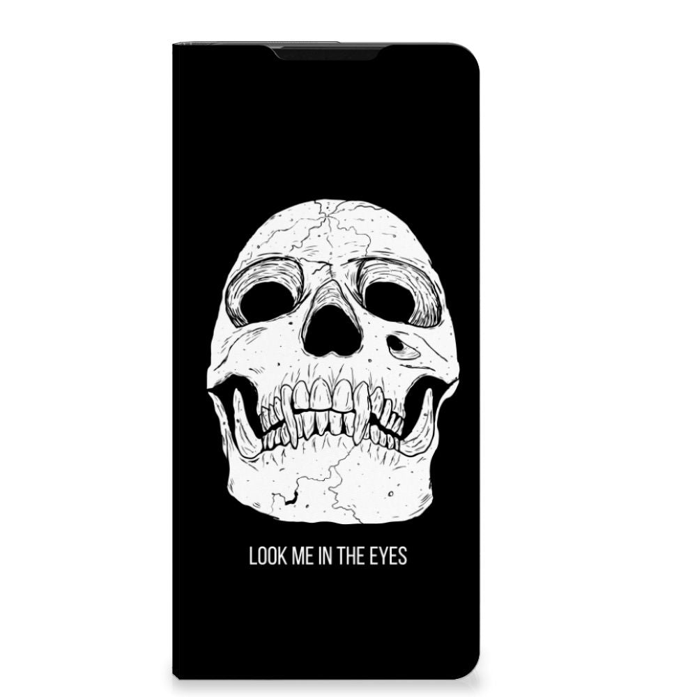 Mobiel BookCase Samsung Galaxy S21 Ultra Skull Eyes - B2C Telecom