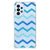 Samsung Galaxy A23 Doorzichtige Silicone Hoesje Zigzag Blauw - B2C Telecom