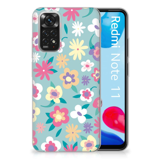 Xiaomi Redmi 10 | Redmi Note 11 4G TPU Case Flower Power