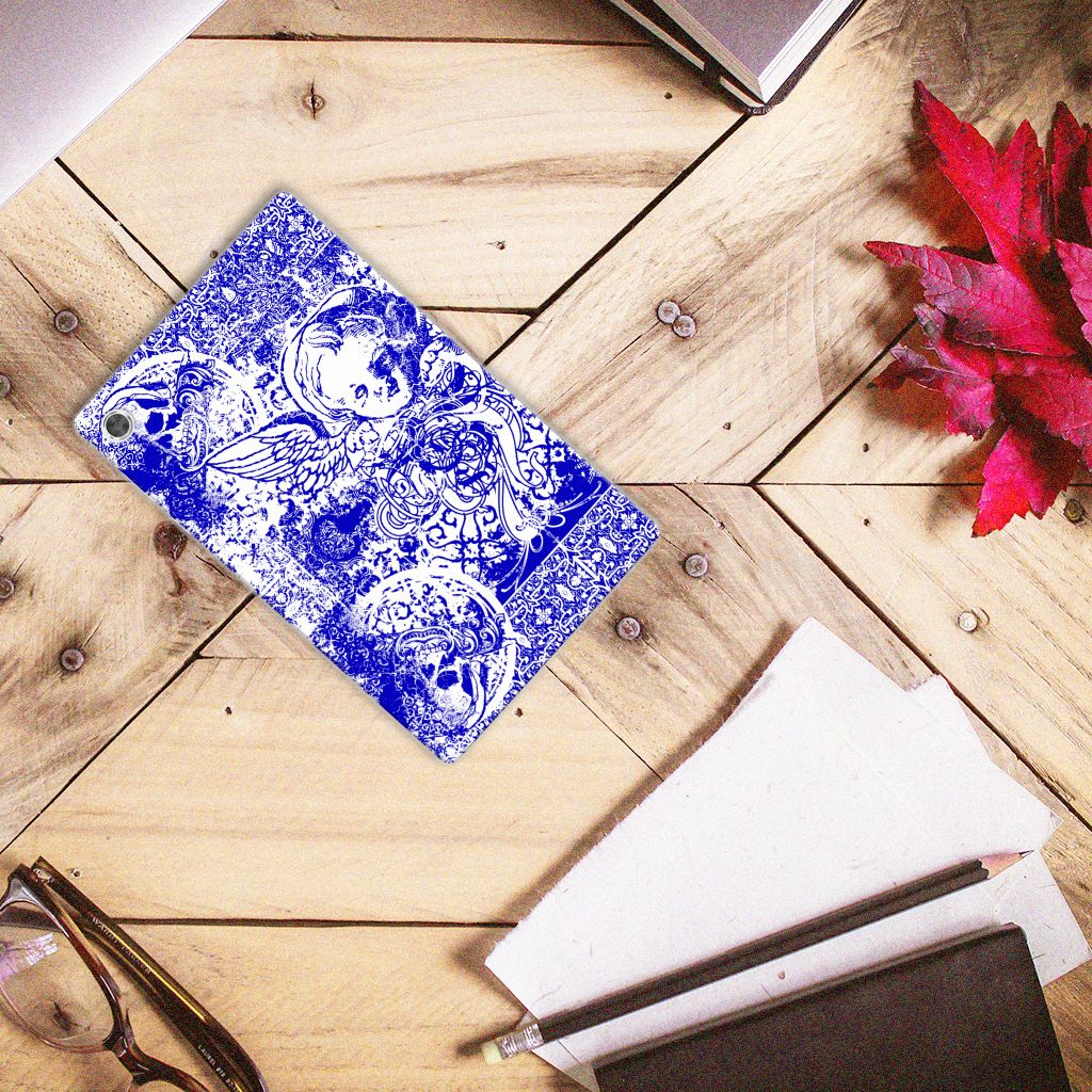 Tablet BackCover Lenovo Tab M10 Plus Angel Skull Blauw - B2C Telecom