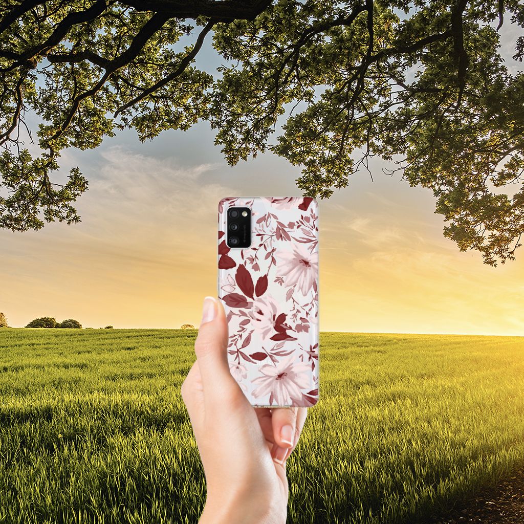 Hoesje maken Samsung Galaxy A41 Watercolor Flowers B2C Telecom
