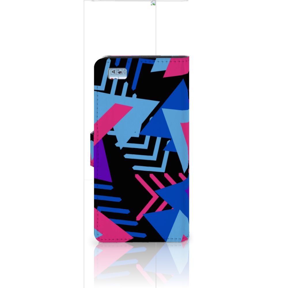 Huawei Ascend P8 Lite Book Case Funky Triangle