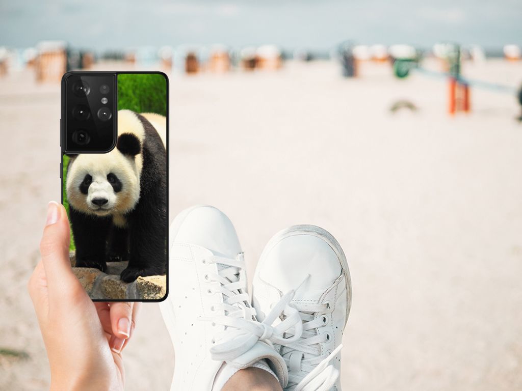 Samsung Galaxy S21 Ultra Dierenprint Telefoonhoesje Panda B2C Telecom