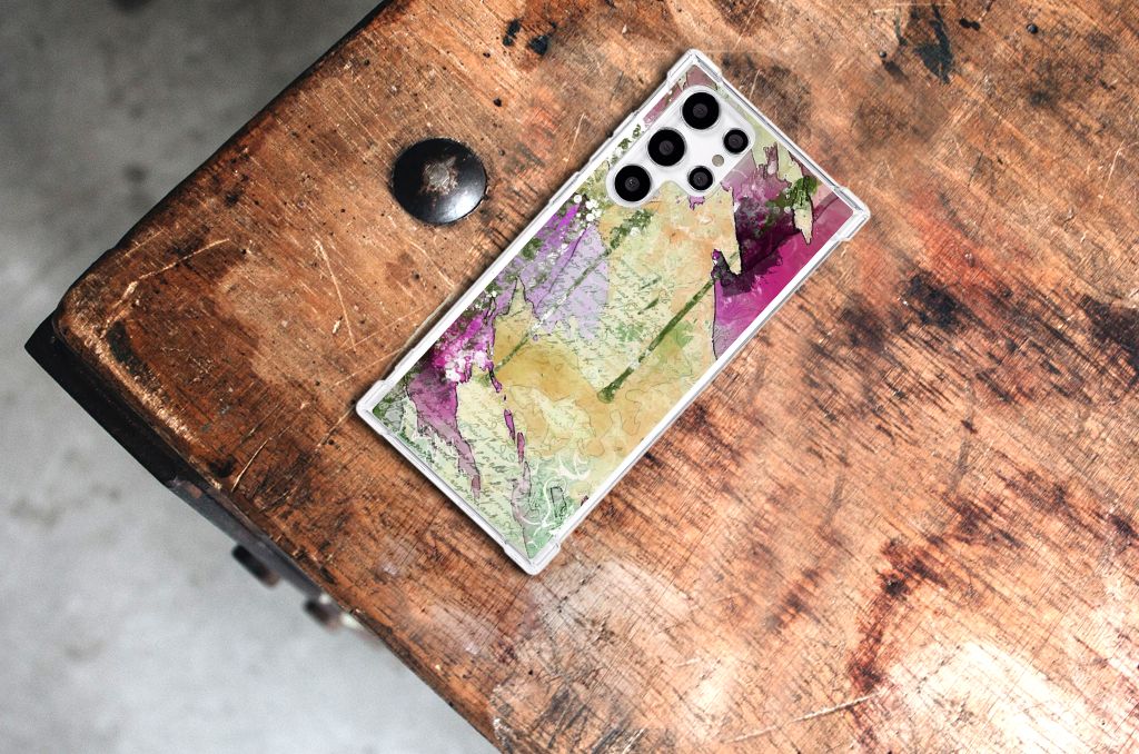 Back Cover Samsung Galaxy S22 Ultra Letter Painting B2C Telecom
