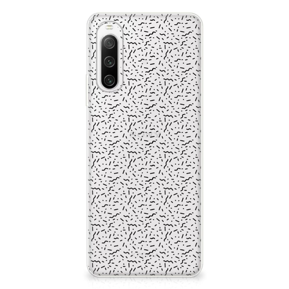 Sony Xperia 10 IV TPU bumper Stripes Dots