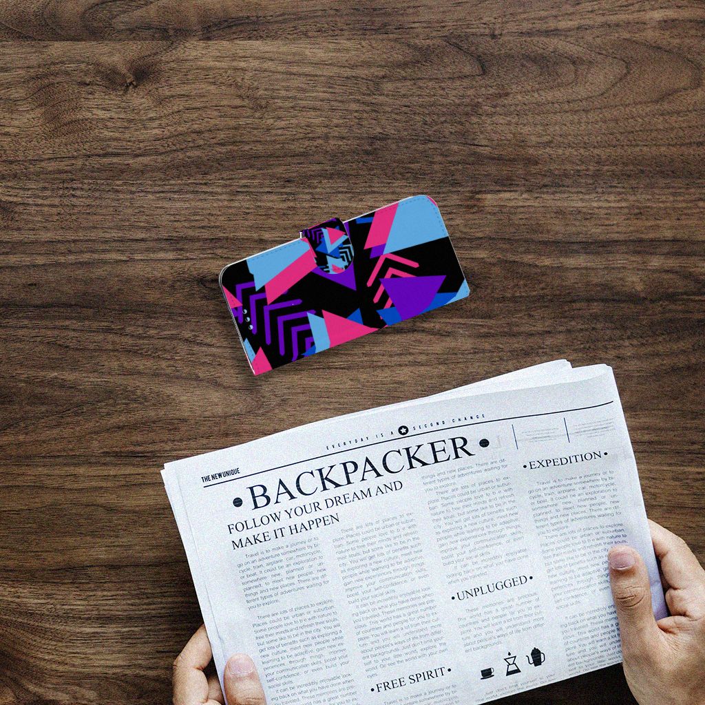 Samsung Galaxy S9 Book Case Funky Triangle