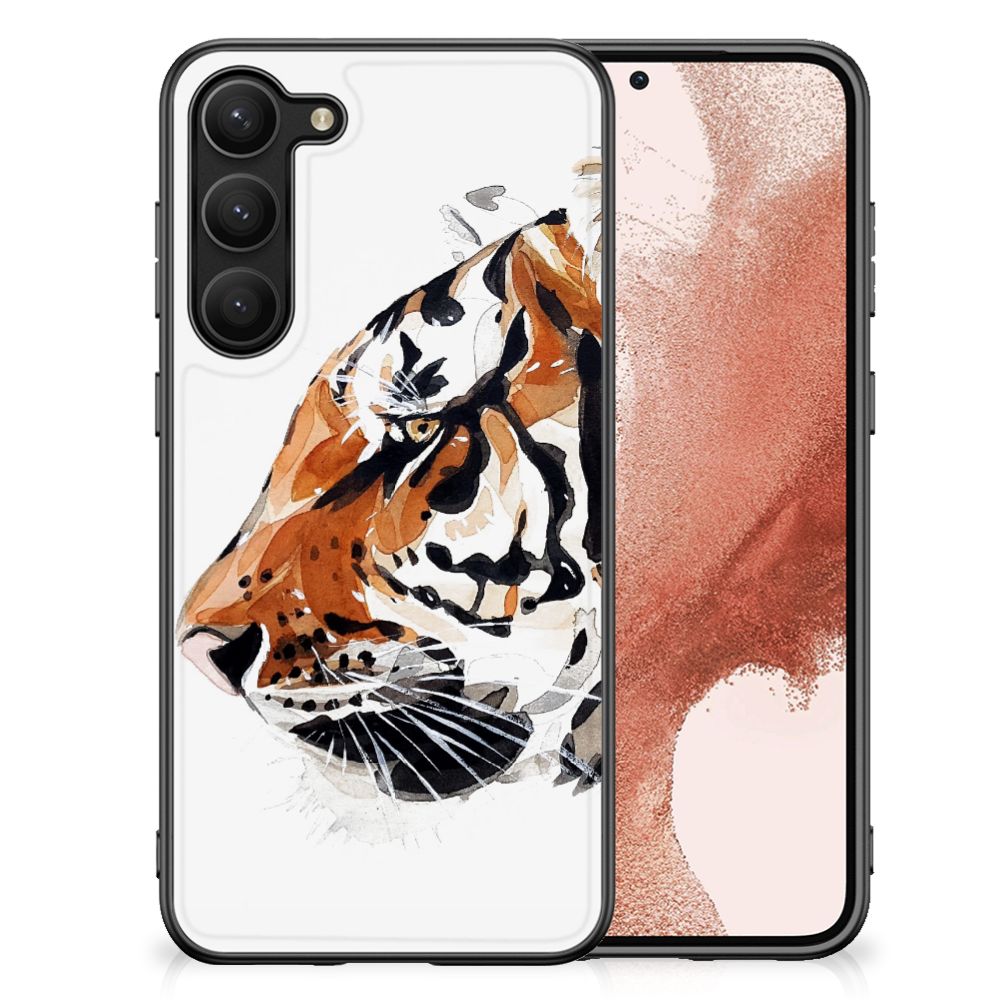 Kleurrijke Telefoonhoesje Samsung Galaxy S23 Plus Watercolor Tiger B2C Telecom