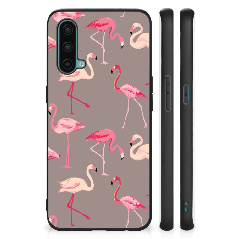 OnePlus Nord CE 5G Dierenprint Telefoonhoesje Flamingo B2C Telecom