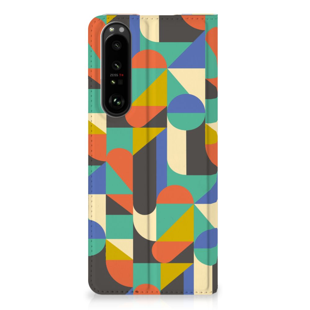 Sony Xperia 1 III Hoesje met Magneet Funky Retro - B2C Telecom