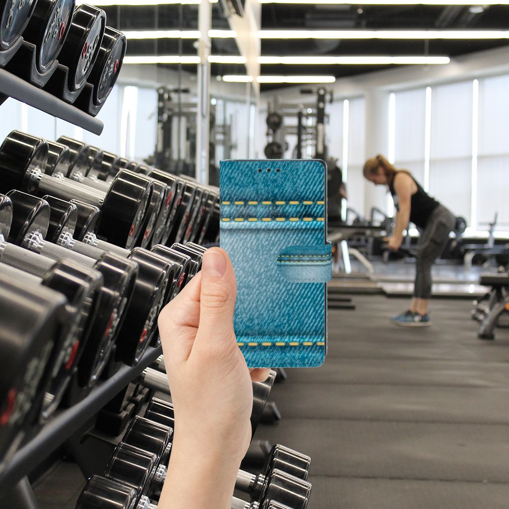 Sony Xperia XA1 Wallet Case met Pasjes Jeans
