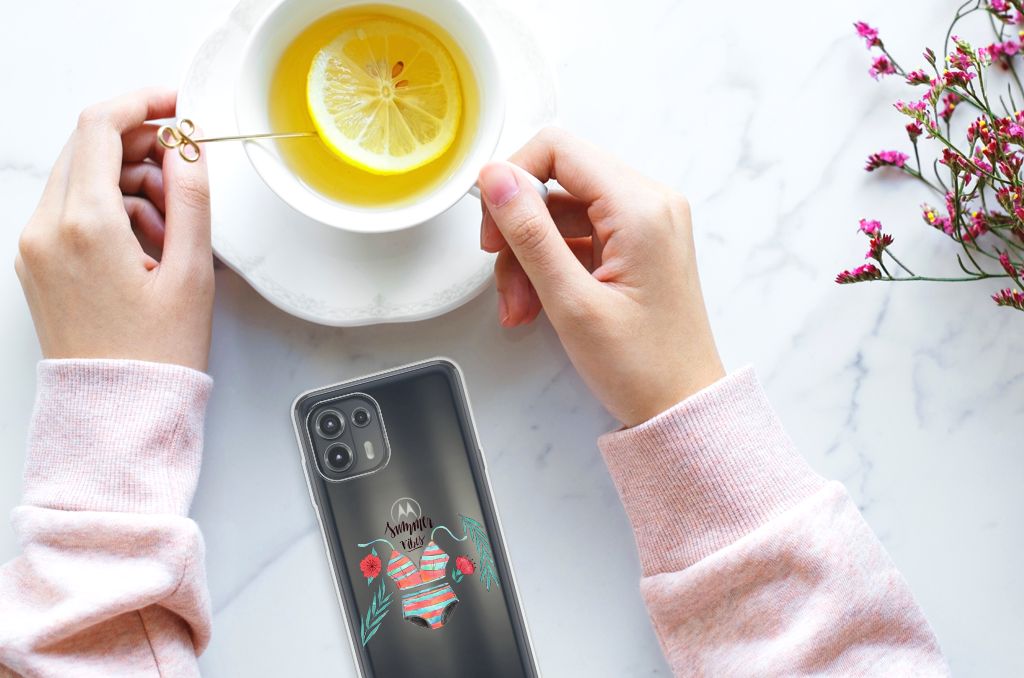 Motorola Edge 20 Lite Telefoonhoesje met Naam Boho Summer B2C Telecom