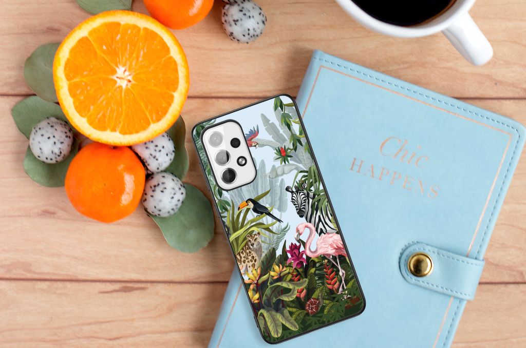 Dierenprint Telefoonhoesje voor Samsung Galaxy A73 Jungle B2C Telecom