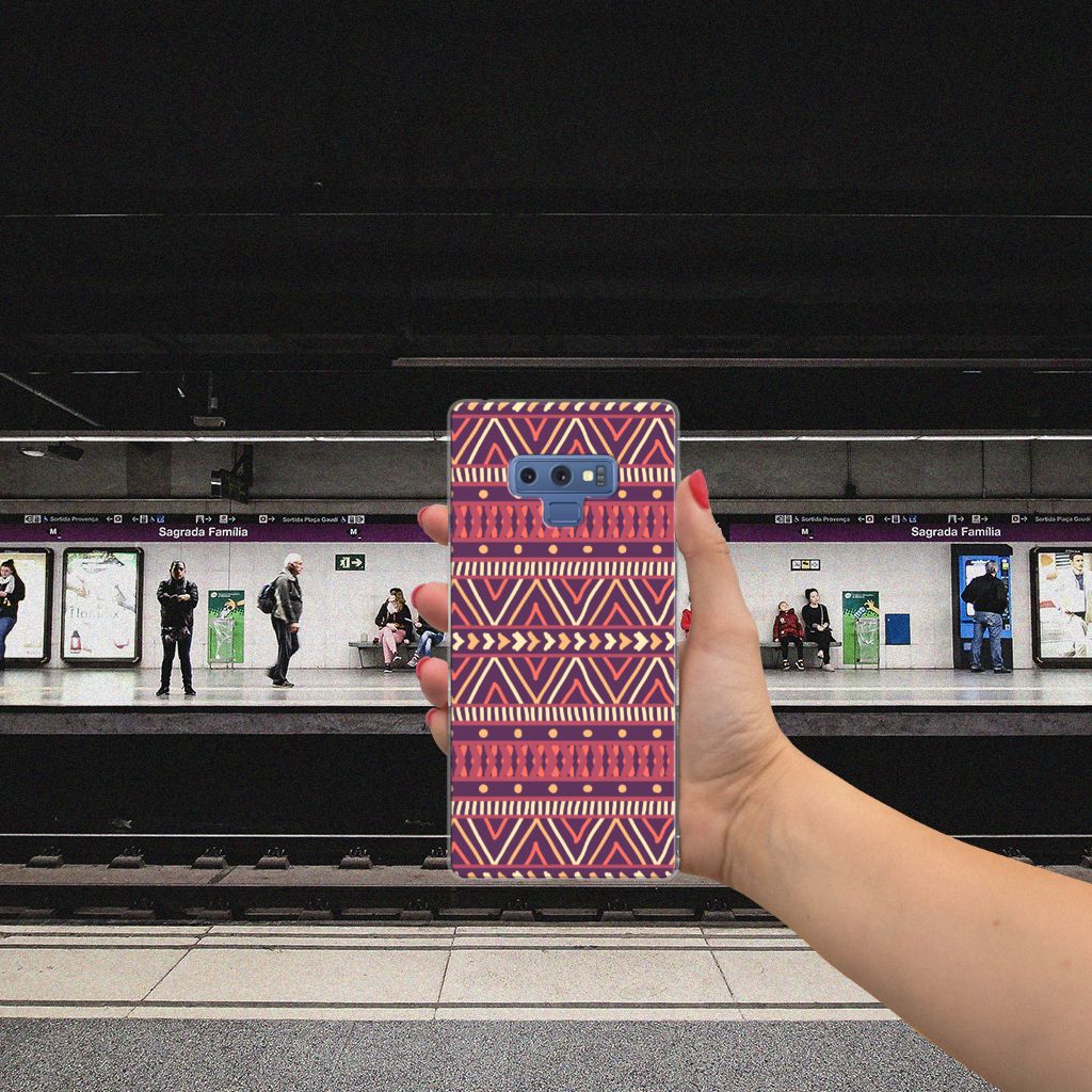 Samsung Galaxy Note 9 TPU bumper Aztec Paars