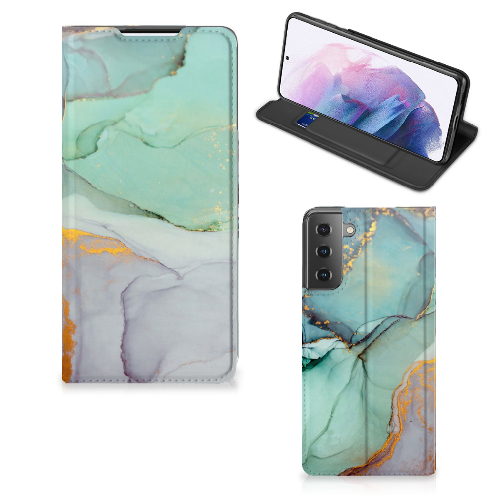 Bookcase voor Samsung Galaxy S21 Plus Watercolor Mix - B2C Telecom