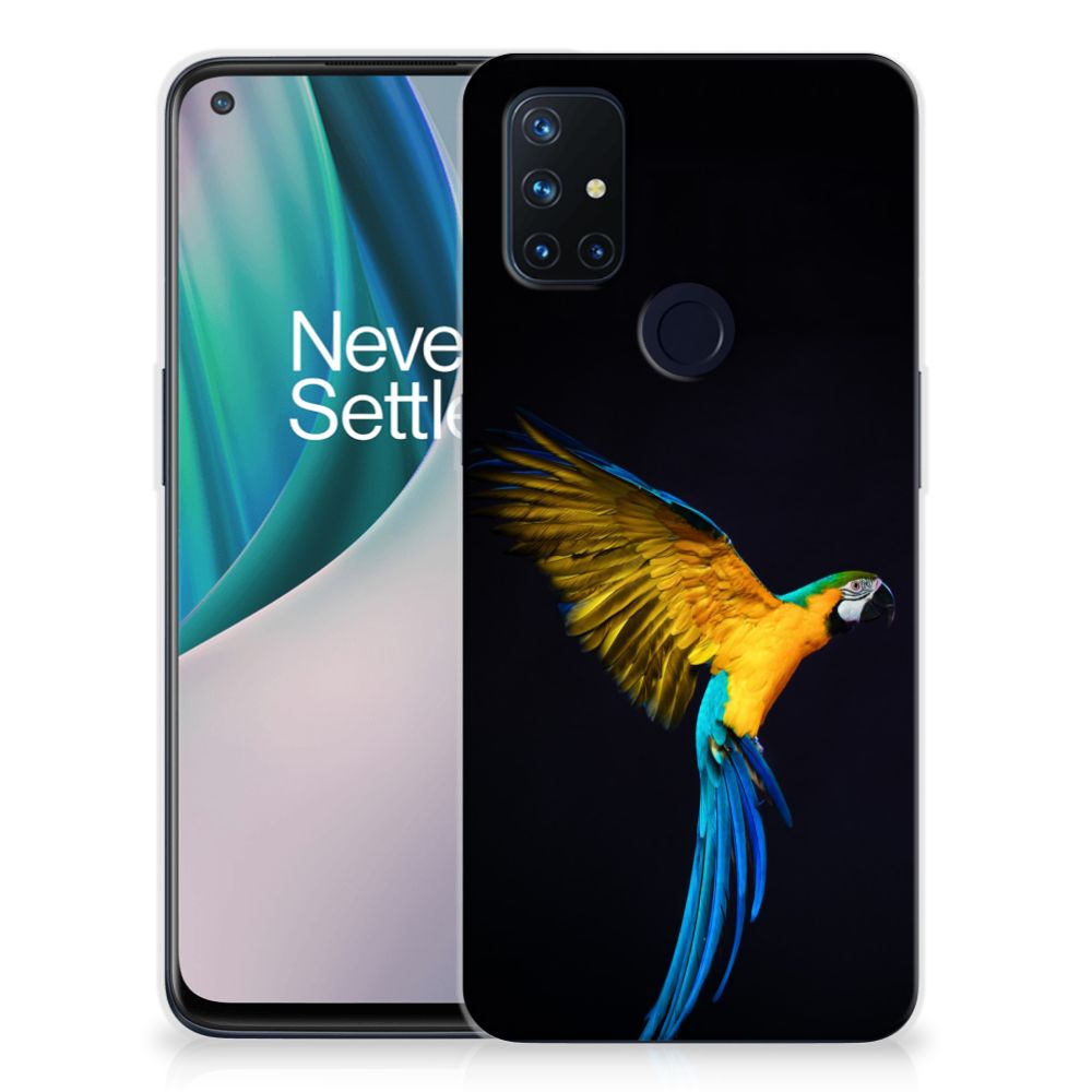 OnePlus Nord N10 5G TPU Hoesje Papegaai