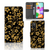 Samsung Galaxy A41 Hoesje Gouden Bloemen