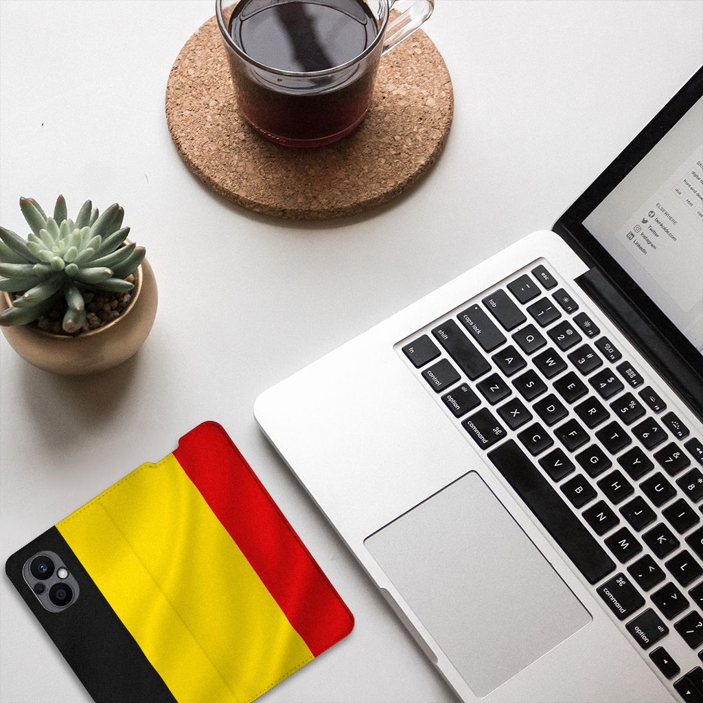 OPPO Reno8 Lite Standcase Belgische Vlag - B2C Telecom