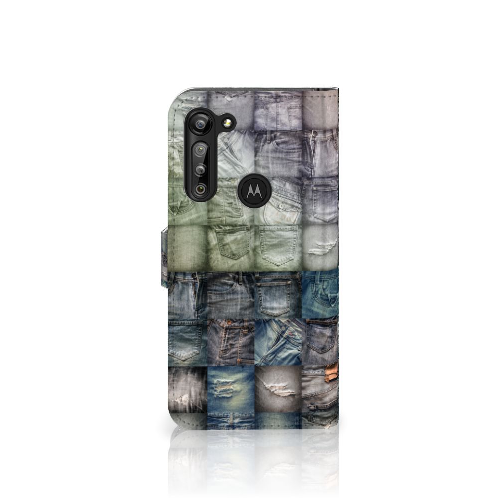 Wallet Case met Pasjes Motorola G8 Power Spijkerbroeken