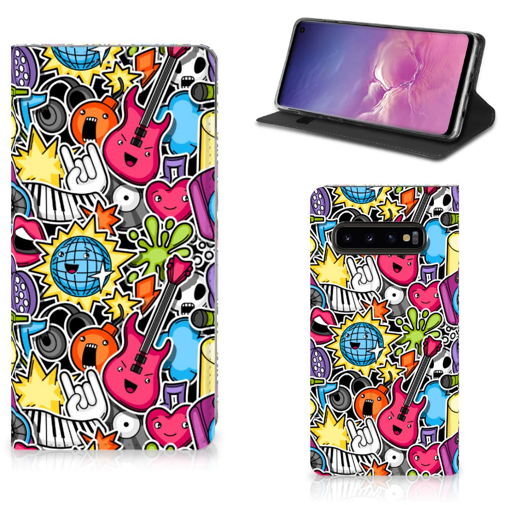 Samsung Galaxy S10 Hippe Standcase Punk Rock