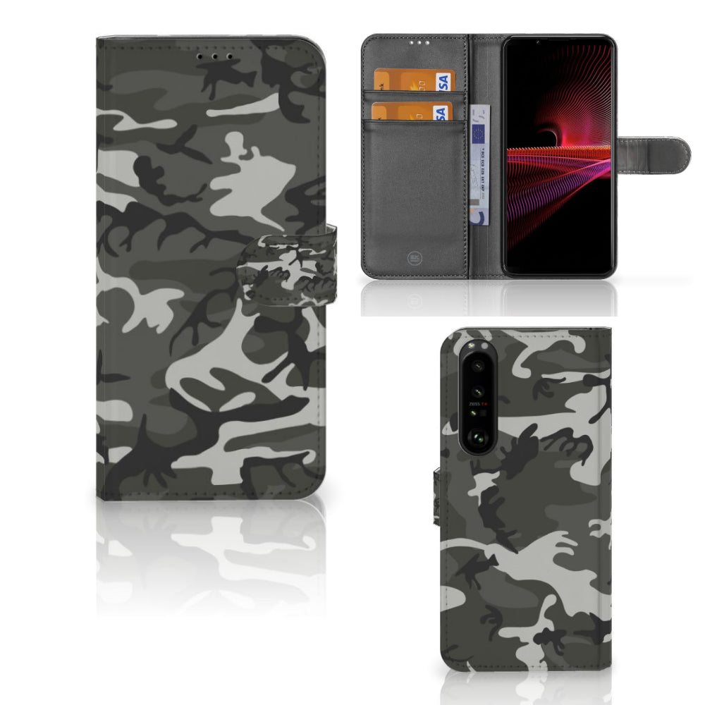 Sony Xperia 1 III Telefoon Hoesje Army Light