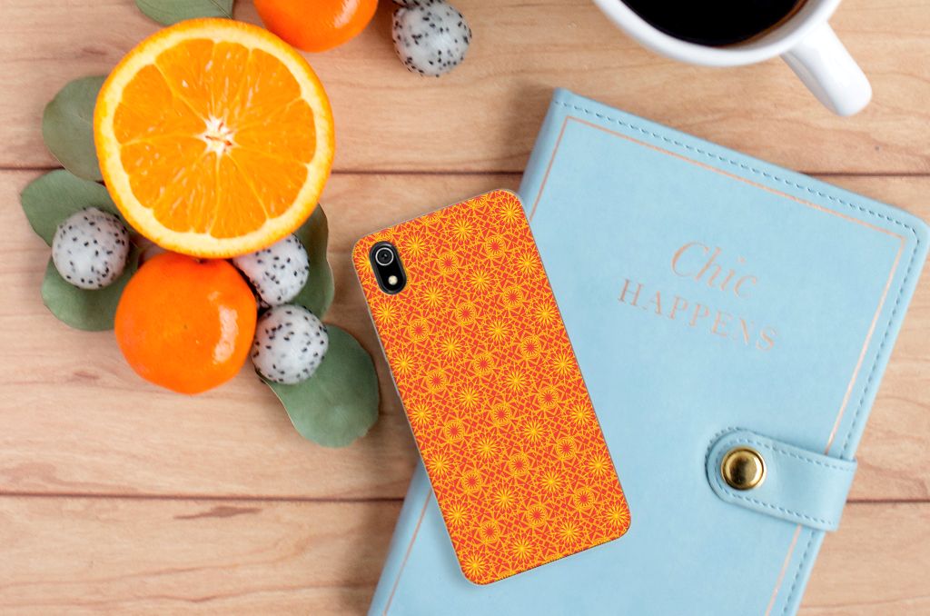 Xiaomi Redmi 7A TPU bumper Batik Oranje