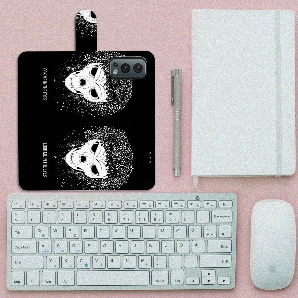 Telefoonhoesje met Naam OnePlus Nord 2 5G Skull Hair