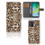 Motorola Moto E13 4G Telefoonhoesje met Pasjes Leopard
