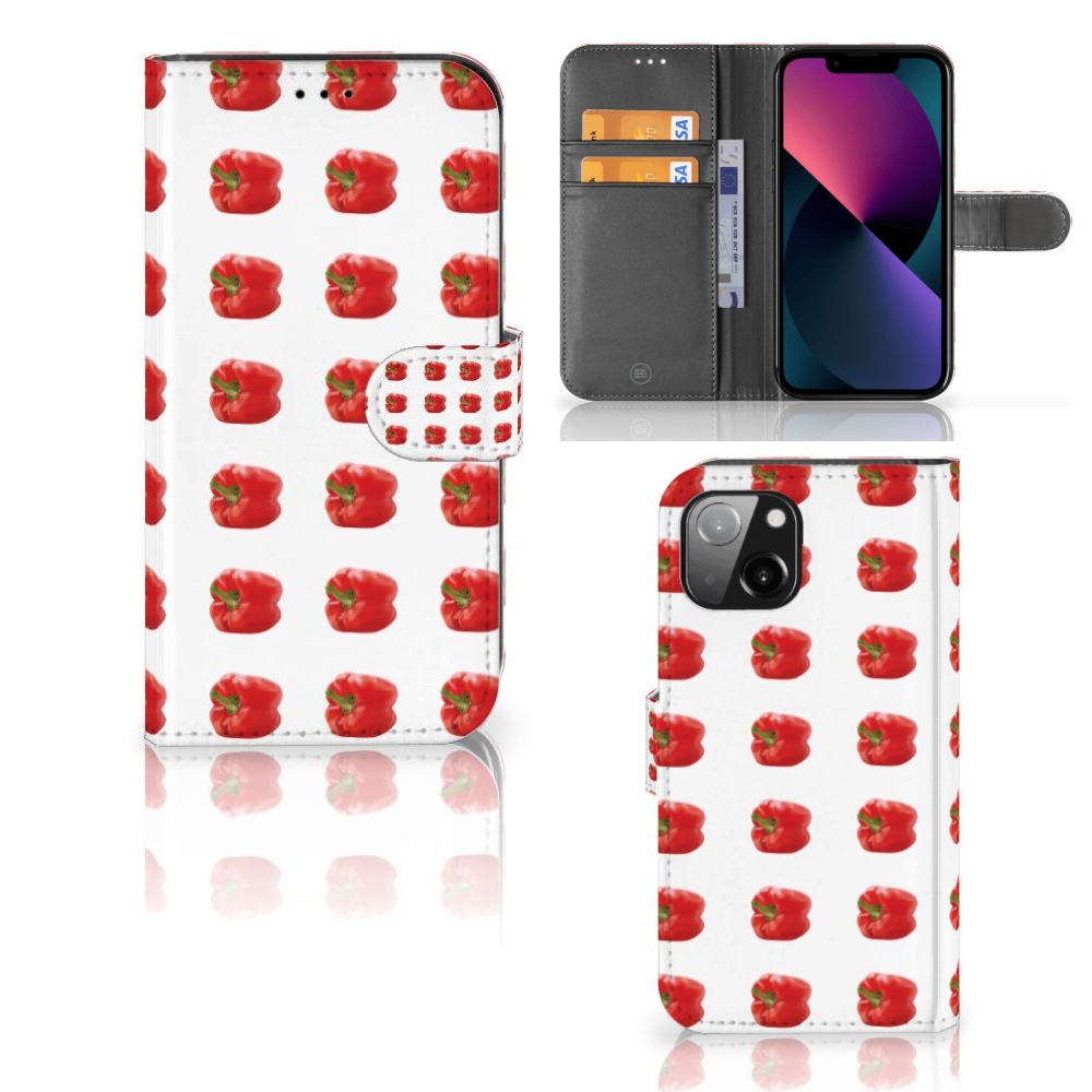 Apple iPhone 13 Book Cover Paprika Red
