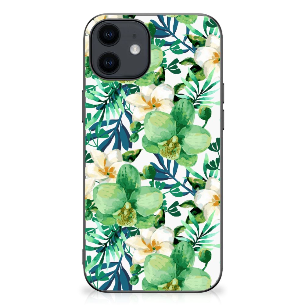 iPhone 12 Pro | 12 (6.1") Skin Case Orchidee Groen