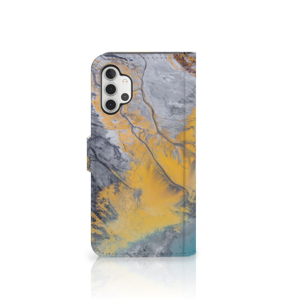Samsung Galaxy A32 4G Bookcase Marble Blue Gold
