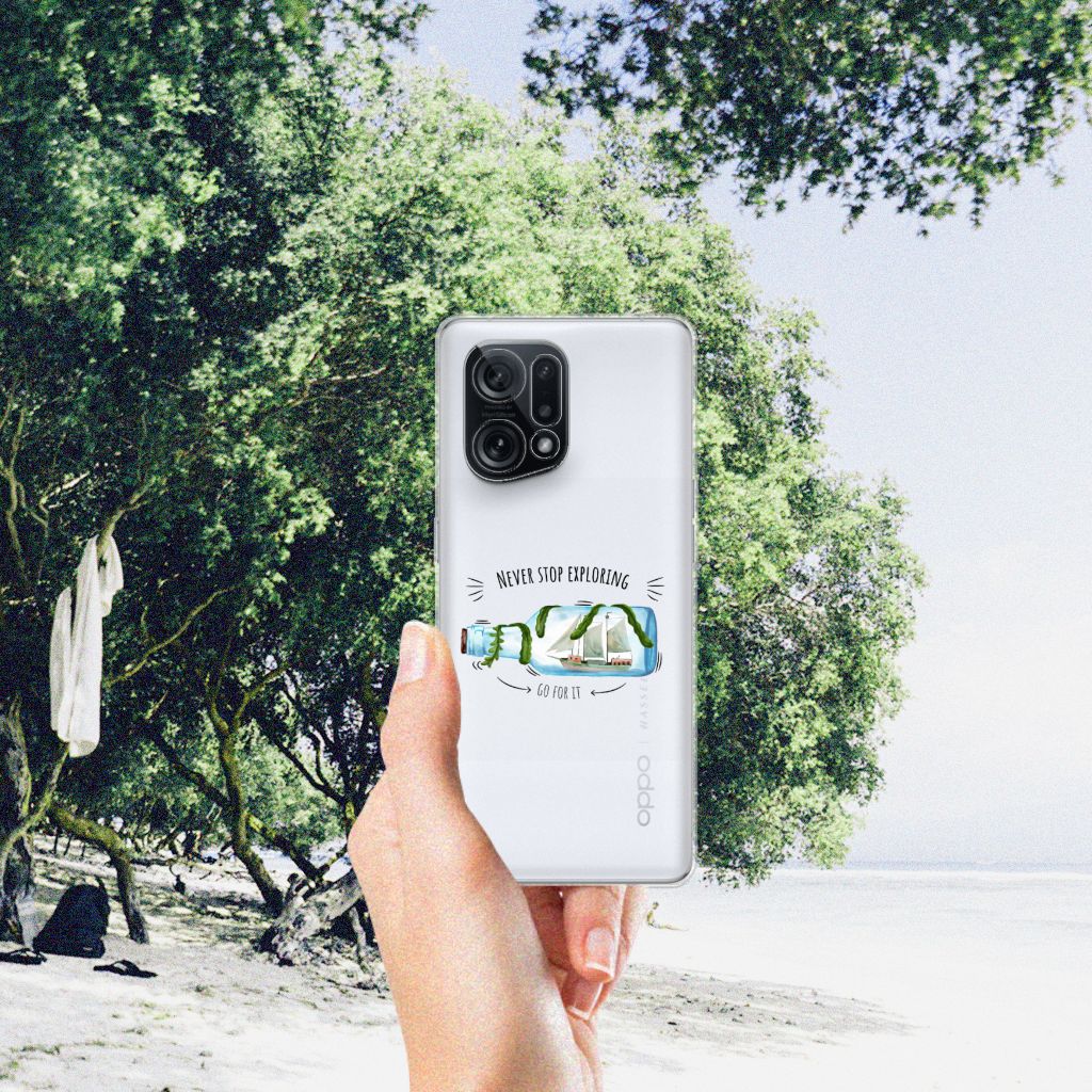 OPPO Find X5 Telefoonhoesje met Naam Boho Bottle B2C Telecom