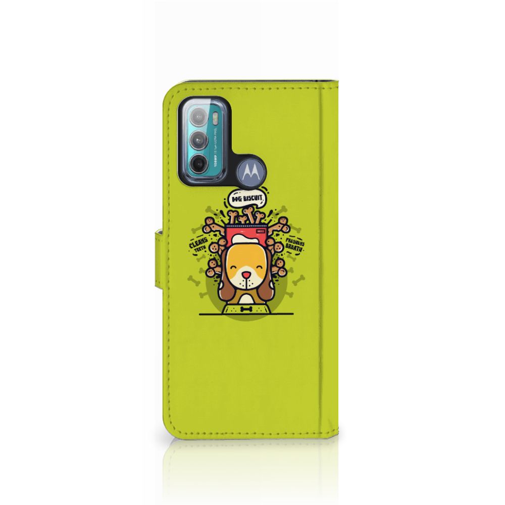 Motorola Moto G60 Leuk Hoesje Doggy Biscuit