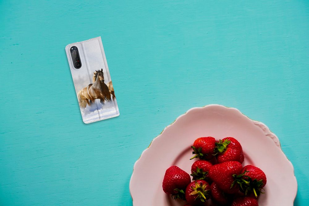 Sony Xperia 5 II Hoesje maken Paarden - B2C Telecom