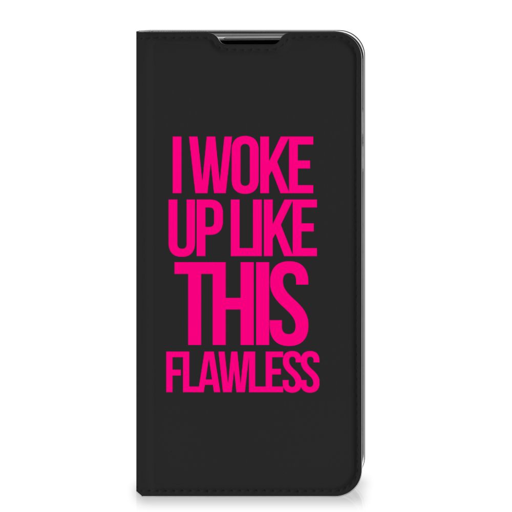 Samsung Galaxy A32 5G Hoesje met tekst Woke Up - Origineel Cadeau Zelf Maken - B2C Telecom