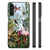 Dierenprint Telefoonhoesje voor Samsung Galaxy A14 5G Jungle met kleurrijke jungle dieren en planten.