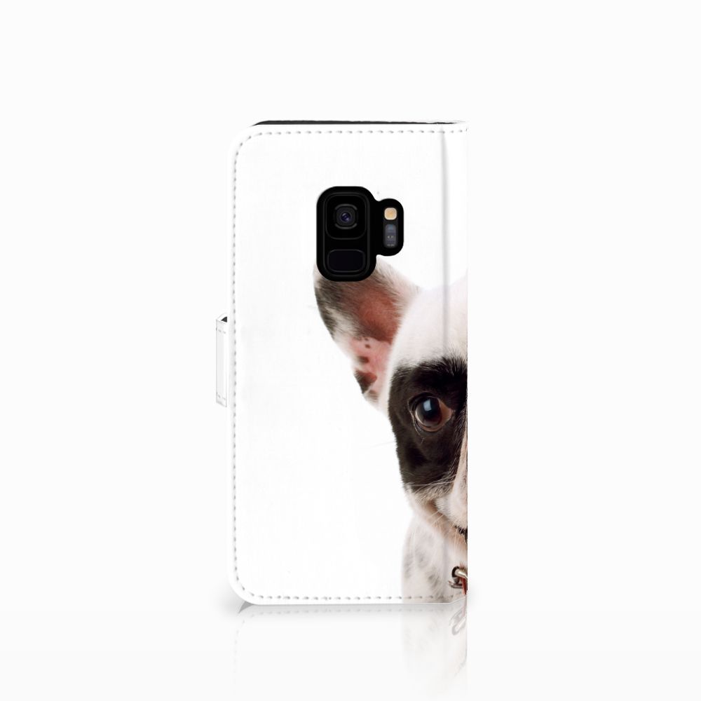 Samsung Galaxy S9 Telefoonhoesje met Pasjes Franse Bulldog