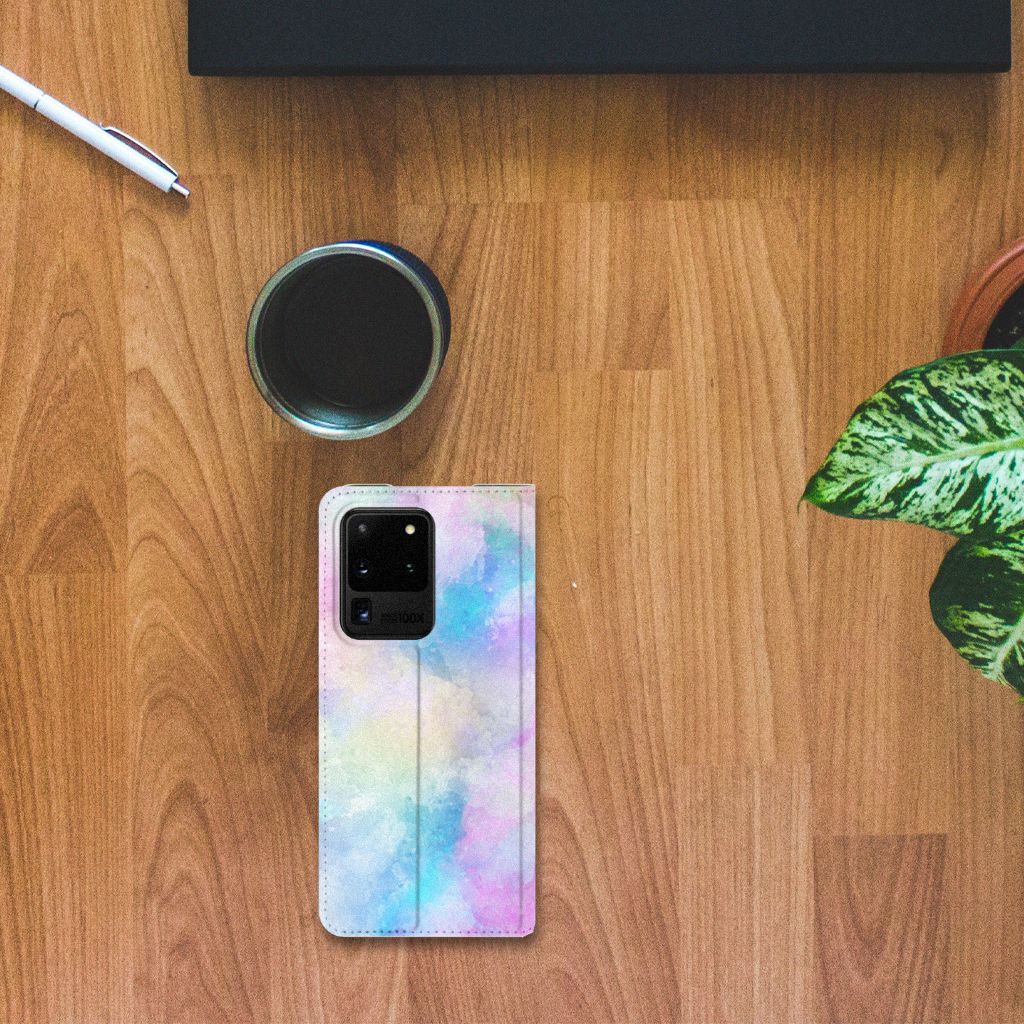 Bookcase Samsung Galaxy S20 Ultra Watercolor Light - B2C Telecom