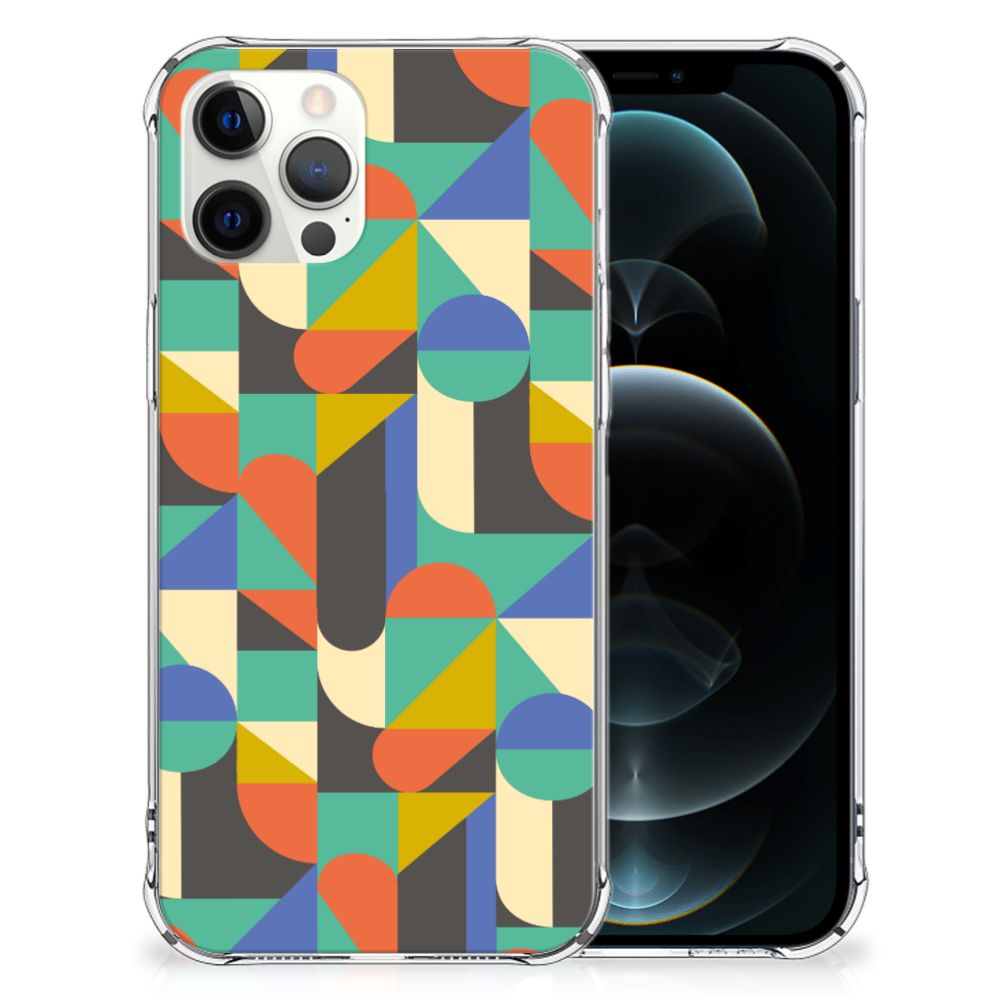 iPhone 12 Pro Max Doorzichtige Silicone Hoesje Funky Retro B2C Telecom