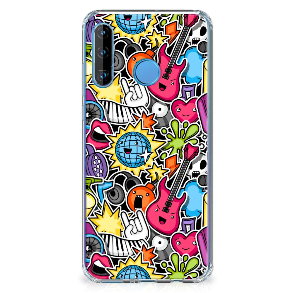 Huawei P30 Lite Anti Shock Bumper Case Punk Rock