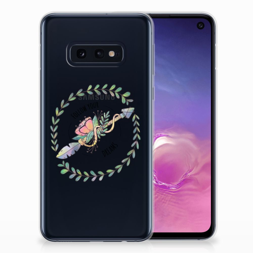 Samsung Galaxy S10e Telefoonhoesje met Naam Boho Dreams