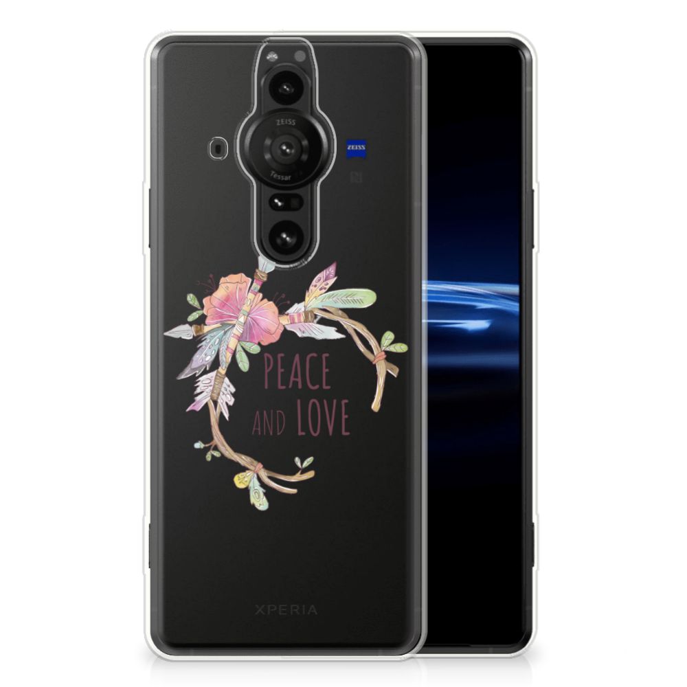 Sony Xperia Pro-I Telefoonhoesje met Naam Boho Text B2C Telecom
