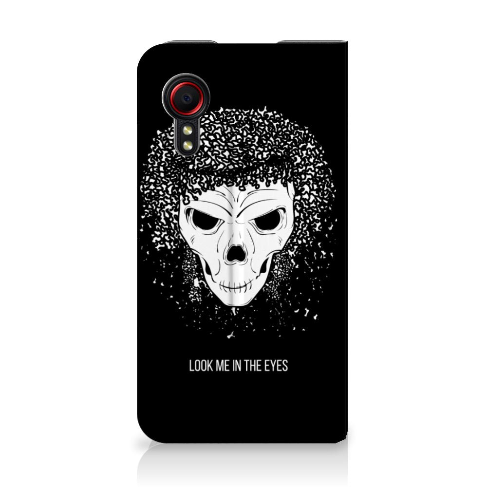 Mobiel BookCase Samsung Galaxy Xcover 5 Skull Hair - B2C Telecom