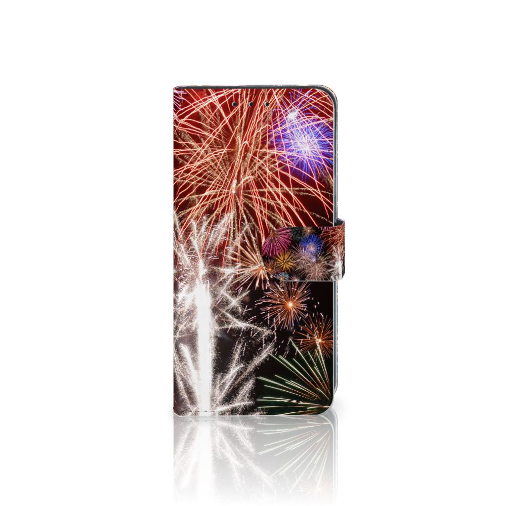 Xiaomi Redmi 8A Wallet Case met Pasjes Vuurwerk