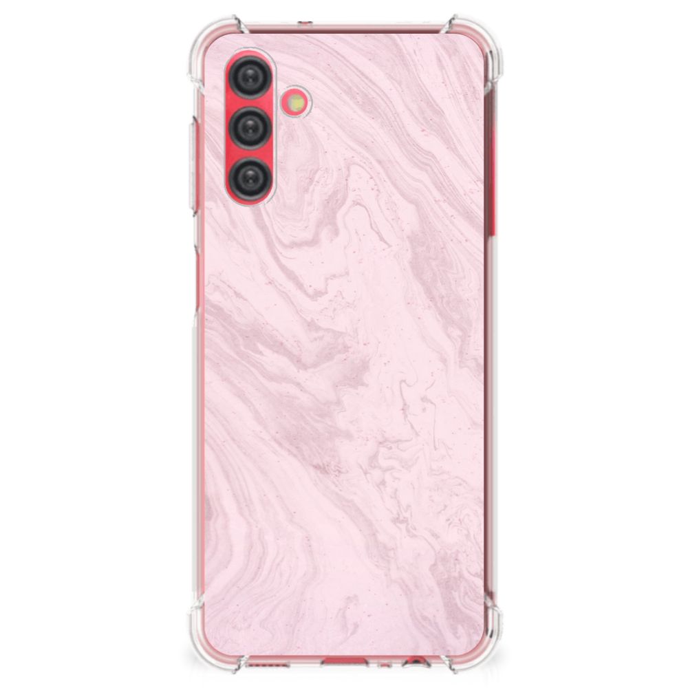 Samsung Galaxy A13 5G | A04s Anti-Shock Hoesje Marble Pink - Origineel Cadeau Vriendin