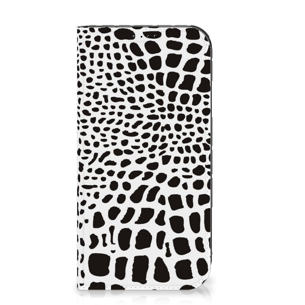 iPhone 15 Pro Max Hoesje maken Slangenprint met zwart-wit slangenprint design 🐍