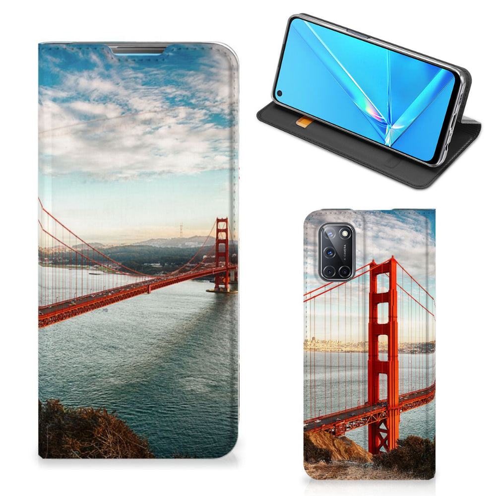 OPPO A52 | A72 Book Cover Golden Gate Bridge